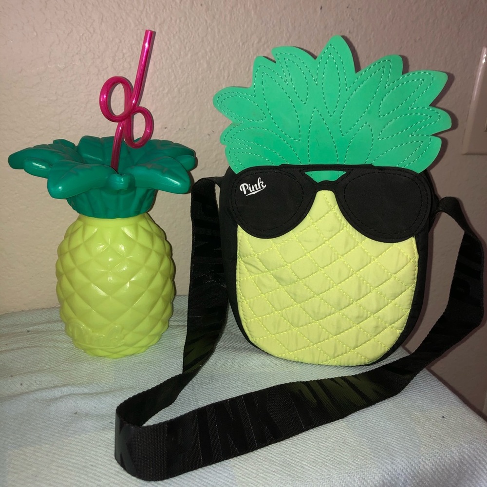 VS pineapple bag & tumbler
